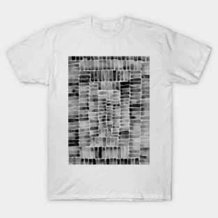 Watercolor abstract rectangles - black and white T-Shirt